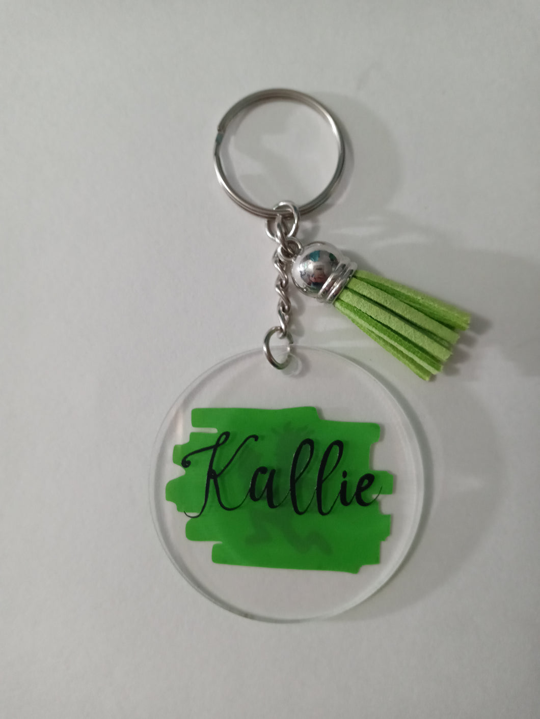 Name Keychain with Tassle