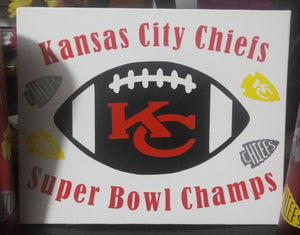 Kansas City Chiefs Superbowl Champs Canvas