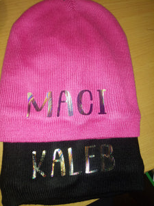 Metallic Personalized Beanie