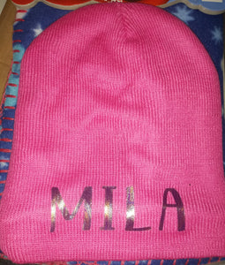 Metallic Personalized Beanie