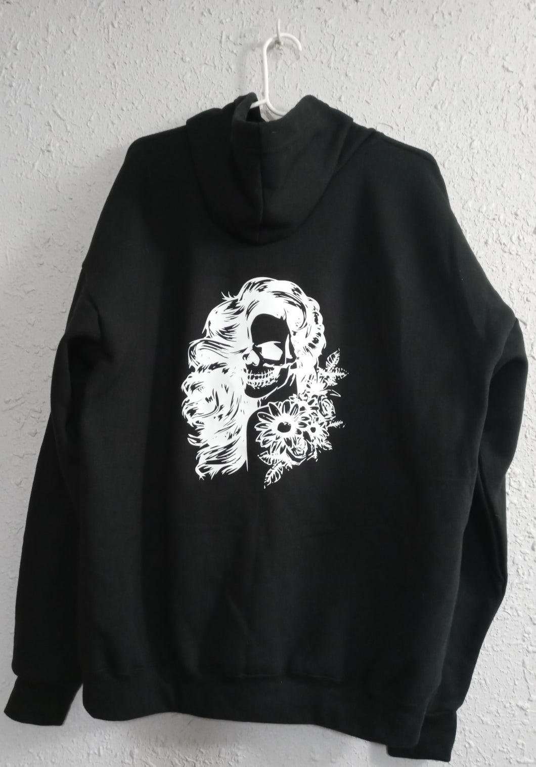 Pretty Girl Skull with Flowers Hoodie