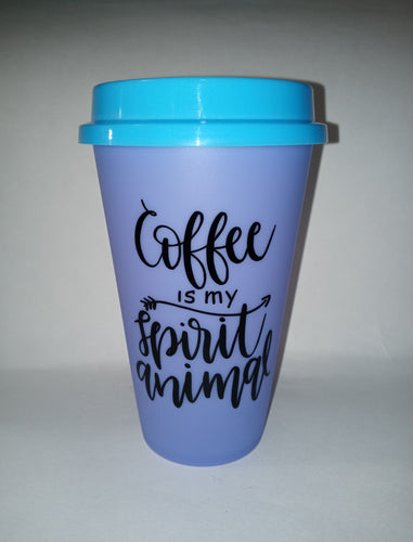Coffee Is My Spirit Animal Color Changing Coffee Cup
