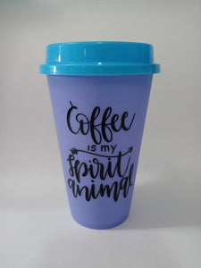 Coffee Is My Spirit Animal Color Changing Coffee Cup