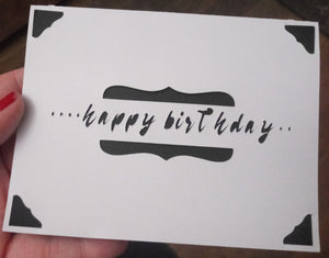 Happy Birthday Cutout Card