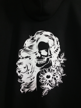 Pretty Girl Skull with Flowers Hoodie